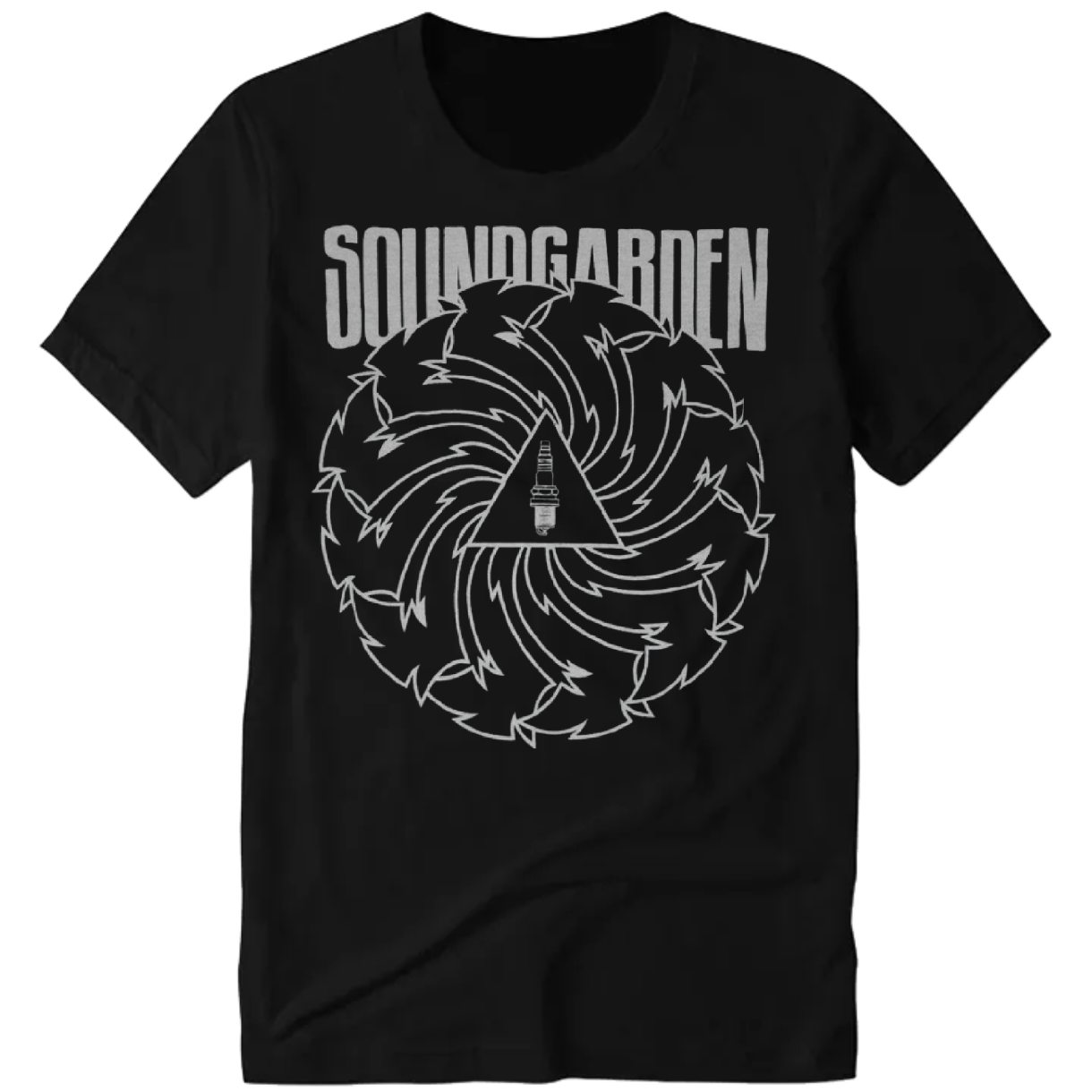 Polera de rock - Camiseta manga corta - SoundGarden inyector centro letras grises