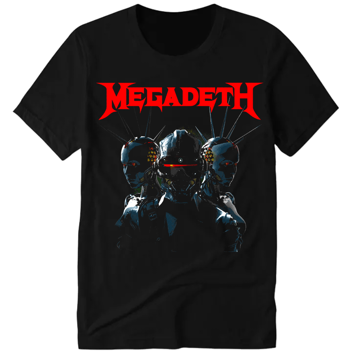 Polera de rock - camiseta manga corta negra - megadeth