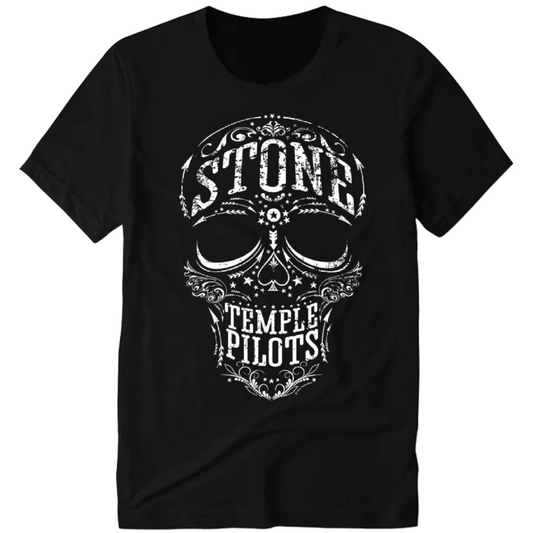 Polera de rock - Camiseta manga corta negra - Stone Temple Pilots calavera.