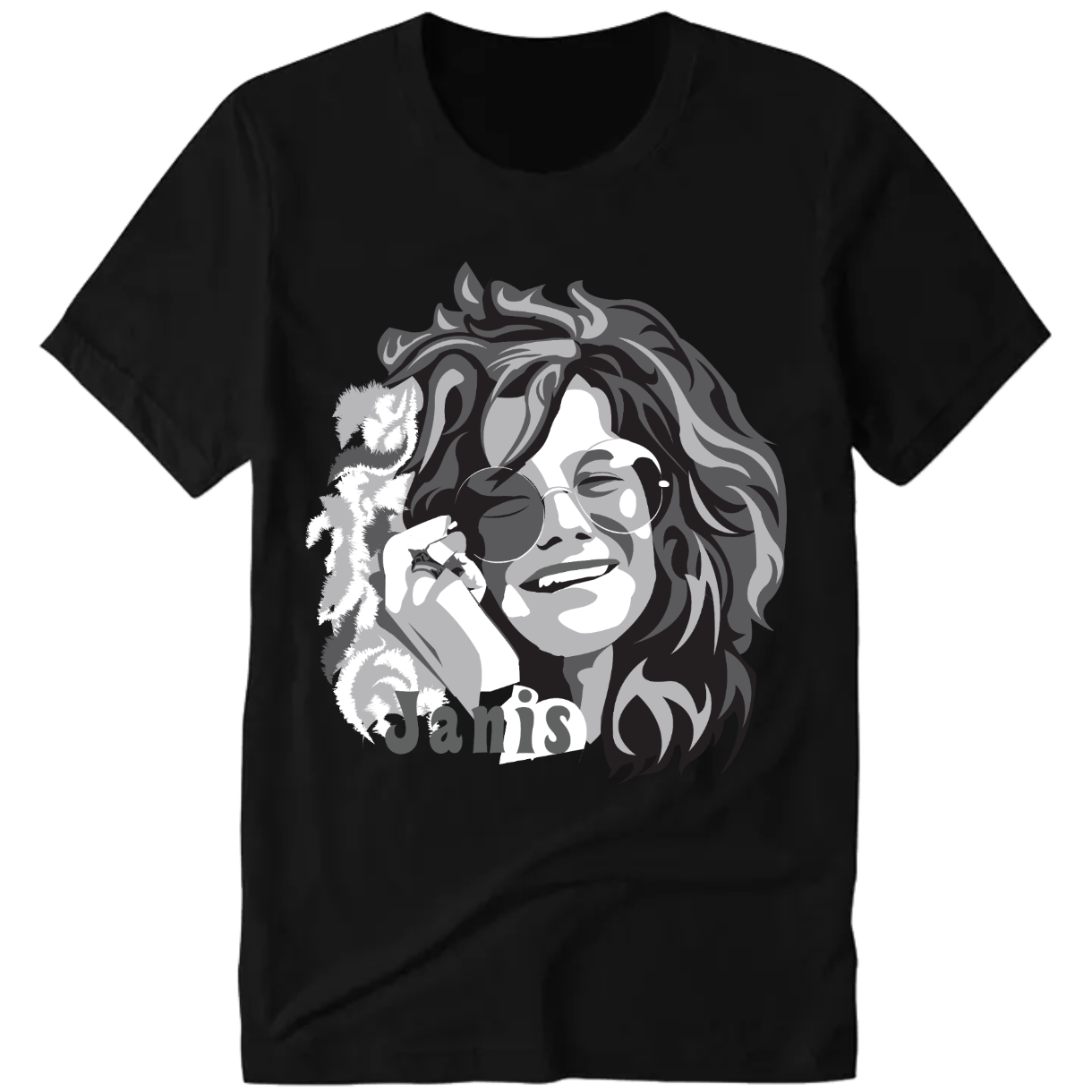 Polera de rock - Camiseta manga corta - Janis Joplin